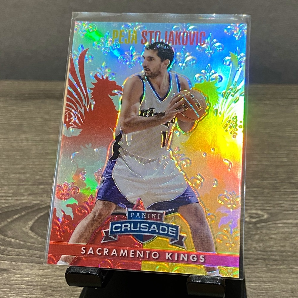 2013-14 PEJA STOJAKOVIC Numbered /349 Crusade Sacramento Kings Card #73